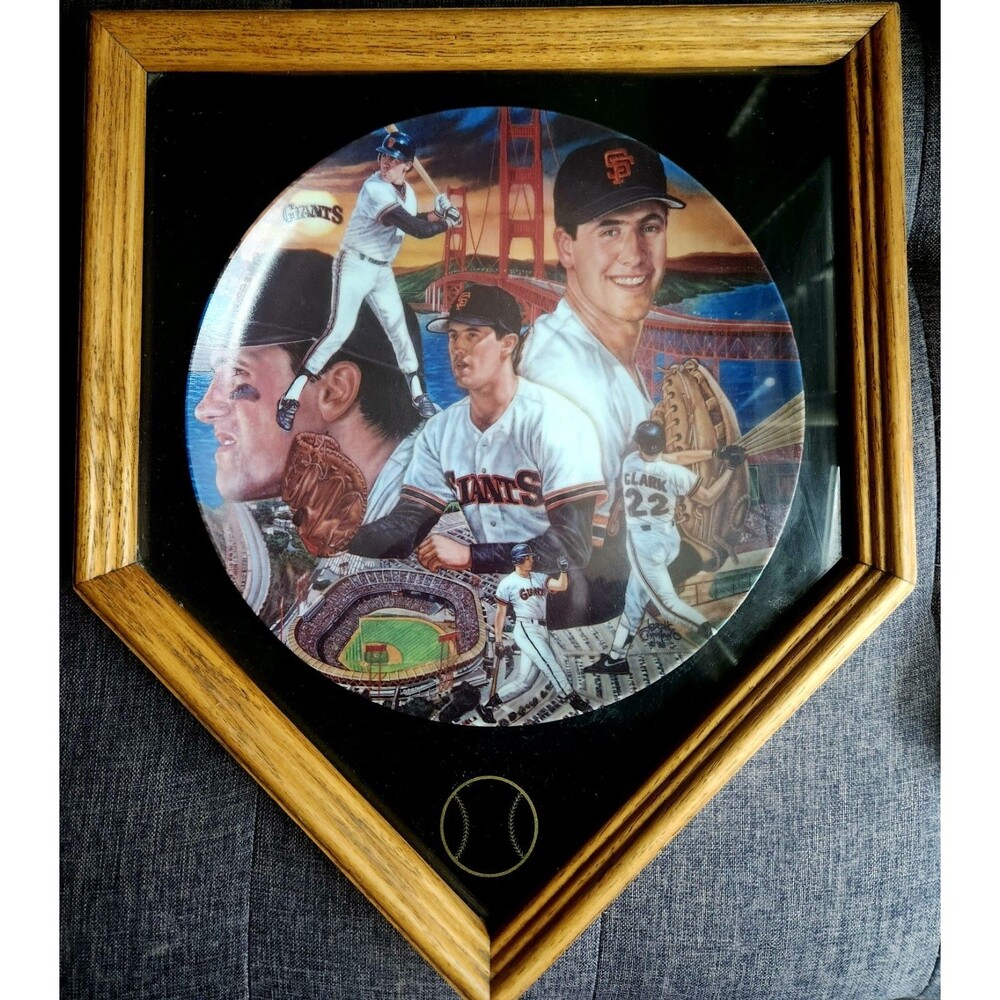 Will Clark Autographed Sports Impressions Superstar Series plate 530/10,000